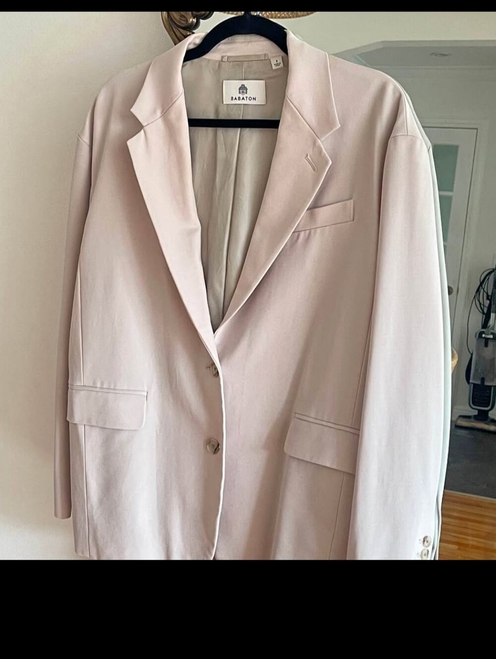 Babaton Pale Pink/ Cream Vogue Blazer